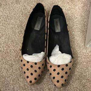 Matisse woven polka dot flats